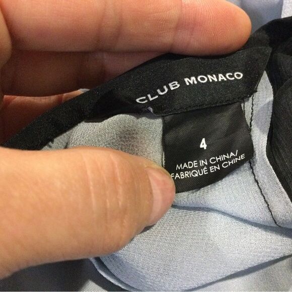 CLUB MONACO Nailuh Colorblok Silk Dress - Picture 6 of 7